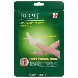 Маска носочки для ног с экстрактом алоэ Jigott, Корея, 15 мл Акция