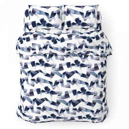 Пододеяльник 2-х спальный "Лента" 175х215см, поплин 115г/м2, хлопок 100%, упаковка "классическая" ПВХ 28х41см "Домашняя мода" (Россия)