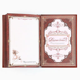 Родословная книга новогодняя «Дед Мороз» 17×2×23.7 см