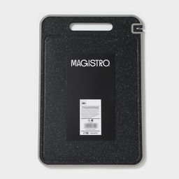 Доска разделочная двухстороняя Magistro, 3 в 1: разделка, точилка, разморозка, 37.5×25.5×0.8 см, металл, пластик, серебристая