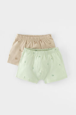 Crockid _ К 1930-2уп/морская пена,тем.бежевый,слонята трусы для мал