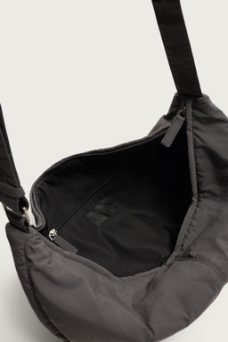 BOLSO HOMBRO NYLON M / Gris Topo - Zara фото 4