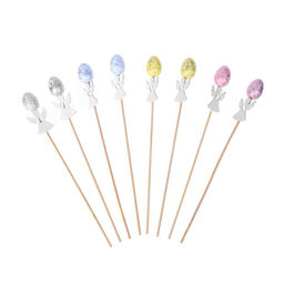 Цена за 3 шт. Набор топперов на пасху «Ангелочки», 2 шт., МИКС