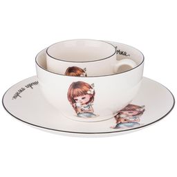 НАБОР ПОСУДЫ LEFARD ХОРОШАЯ ДЕВОЧКА, 3 ПР.: САЛАТНИК 470МЛ, ТАРЕЛКА 20СМ, КРУЖКА 220МЛ  фото 3