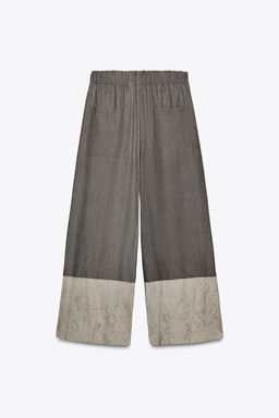 JACQUARD COMBINATION TROUSERS ZW COLLECTION - Zara фото 5
