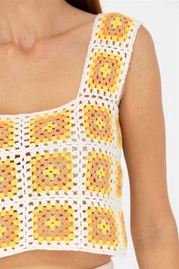 U. S. Polo Assn Женский кремовый свитер с v-образным вырезом - U.s. polo assn фото 7