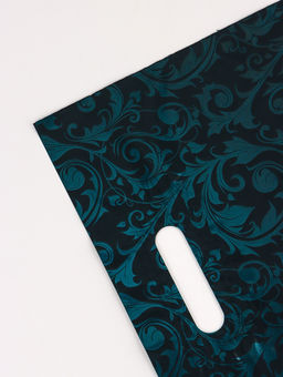 Цена за 25 шт. Пакет «Перфекто Ультрамарин», полиэтиленовый с вырубной ручкой, 90 мкм, 30×37 см