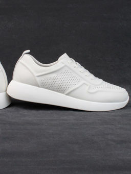 05-PDL195-6-1 LT. BEIGE Кроссовки женские (натуральная кожа) - Фабричный китай фото 14