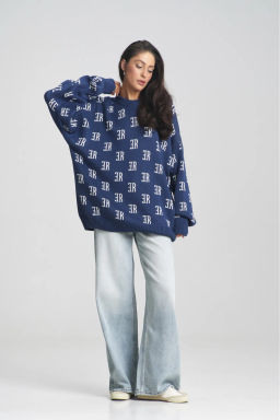 Джемпер Cotton Jacquard Bright Blue - Erist store фото 5