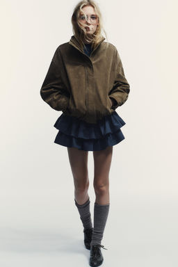 100% VOLUME SUEDE LEATHER JACKET