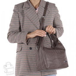 Сумка женская кожаная 970332 khaki Velina Fabbiano-Safena в Новосибирске