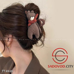 Медведь заколка для волос