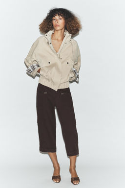 OVERSIZE HIGH NECK BOMBER JACKET - Zara фото 10
