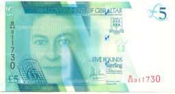 5 фунтов 2020 года Гибралтар
