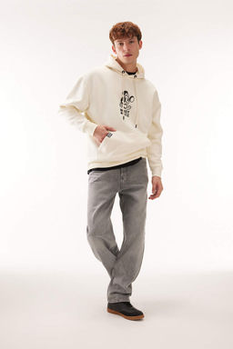 Толстовка оверсайз с капюшоном Disney Mickey & Minnie - Defacto фото 3