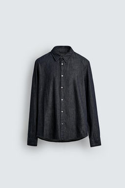 REGULAR FIT DENIM SHIRT - Zara фото 8