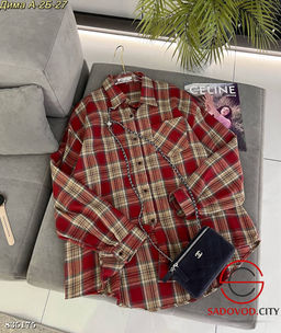 Рубашка женская в клетку - Bruno фото 4