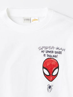 Bisiklet Yaka Spiderman Bask?l? K?sa Kollu Erkek ?ocuk Ti??rt - Waikiki фото 3
