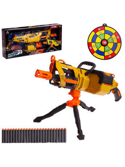 Бластер Скорострел, стреляет мягкими пулями, работает на батарейках - Simaland фото 3