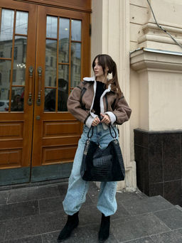 Сумка женская из телячьей кожи