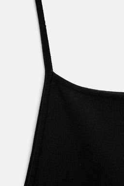 STRAPPY KNIT MINI DRESS - Zara фото 8