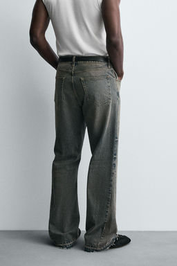 JEANS FLARE FIT / Azul / Verde - Zara фото 12