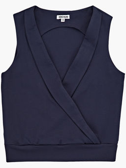 Жилетка Джемпер для девочки в школу синяя форма 22-6725 синий - Mini maxi фото 7