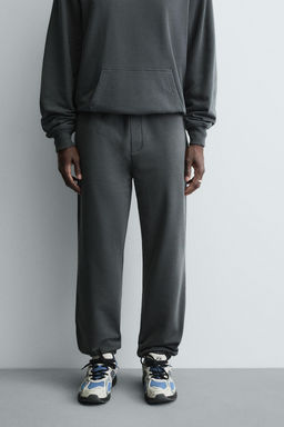 PANTAL?N JOGGER REGULAR FIT B?SICO / Antracita oscuro - Zara фото 10