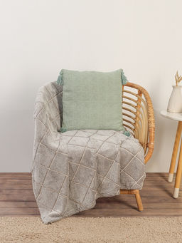 Наволочка декоративная с кисточками SL Home TASSEL, 4545 см, оливковая - Sima-land home фото 3