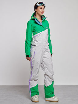 Горнолыжный комбинезон женский зимний зеленого цвета 2326Z - Mtforce фото 4