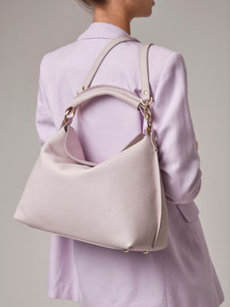 Кожаная сумка Deboro 30900 розовый дым