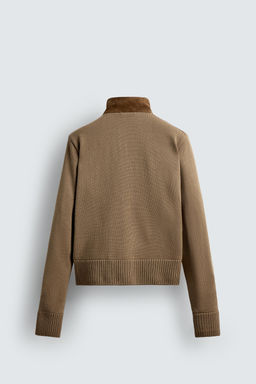 LIMITED EDITION COMBINED LEATHER JACKET - Zara фото 10