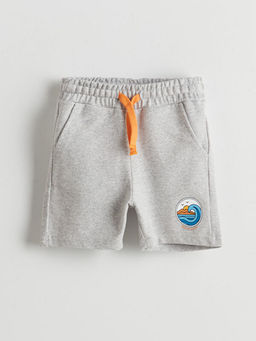 Beli Lastikli Bask?l? Erkek ?ocuk ?ort