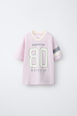 CAMISETA VARSITY TEXTO / Rosa - Zara фото 2