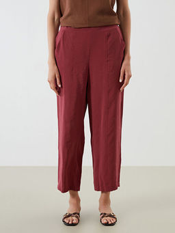 Beli Lastikli Modal Kar???ml? Kad?n Pantolon