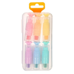 Набор маркеров текстовыделителей 6 цветов, Конфетки МИНИ, в пластиковом пенале