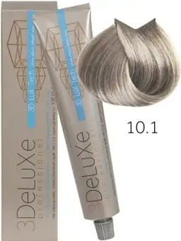 Краска для волос 10.1 3DELUXE PROFESSIONAL ПЛАТИНОВЫЙ БЛОНДИН ПЕПЕЛЬНЫЙ, 100мл