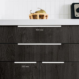 Ручка CAPPIO RT001WH, L=400 мм, м/о 256 мм, цвет белый