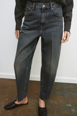JEANS ZW COLLECTION BARREL TIRO ALTO / Azul - Zara фото 2
