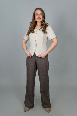 Блуза  лен 70%, хлопок 30%