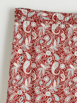 Beli Lastikli Desenli F?rf?rl? Etek