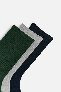 PACK OF 3 RIBBED SOCKS - Zara фото 3