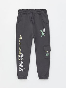 Beli Lastikli Bask?l? Erkek Bebek Jogger E?ofman Alt? - Waikiki фото 3