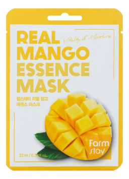 Маска тканевая увлажняющая с экстрактом манго FARMSTAY Real Mango Essence Mask, 23ml