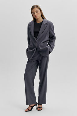 Брюки прямого силуэта с эффектом меланж - Mollis фото 3