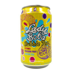 Напиток холодный чай Бабл Ти со вкусом личи и маракуйи Bubble Tea Lady Boba Madam Hong, Тайвань, 320 мл Акция