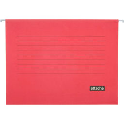 Папка подвесная Attache, А4, картон, красный, до 200л., 5шт/уп фото 2
