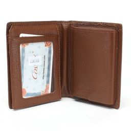 Кредитница (картхолдер) Cossni-3739, 1 отд, 10 карм, коричневый SALE 236566 - Croco фото 3