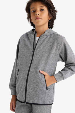 Kap__onlu Fermuarl_ Sweatshirt Erkek _ocuk