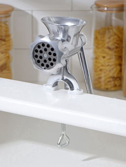 Мясорубка ручная «Советская», алюминий, 22.5×13.5 см, серебристая